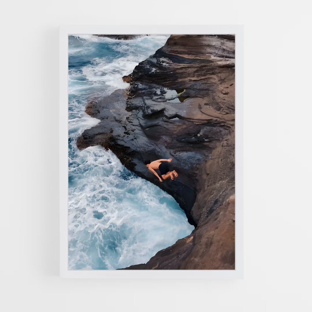 Poster Saut de Falaises – affiche Plongeon de falaise (vue 3)